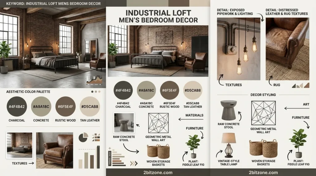 mens bedroom decor