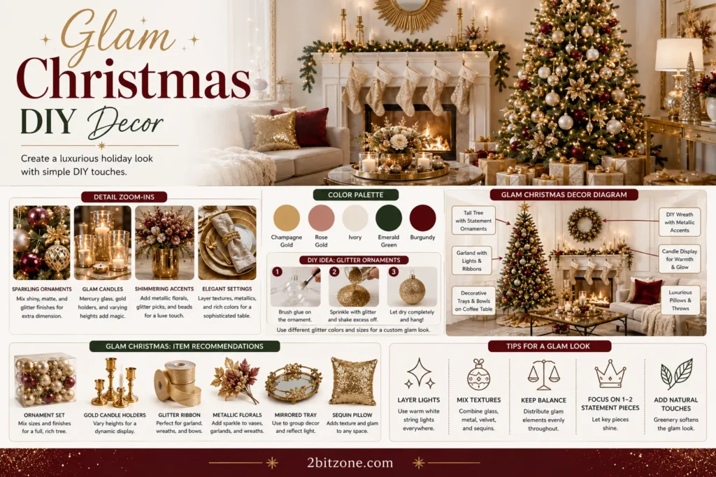 Glam Christmas Diy Decor