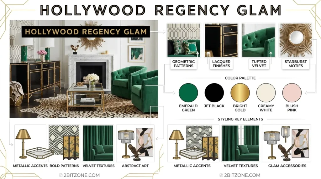 Hollywood Regency Glam