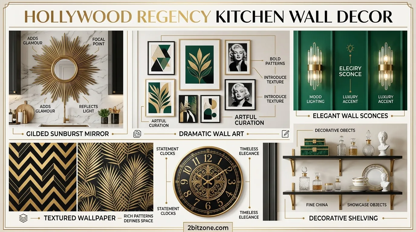 Hollywood Regency Kitchen Wall Decor