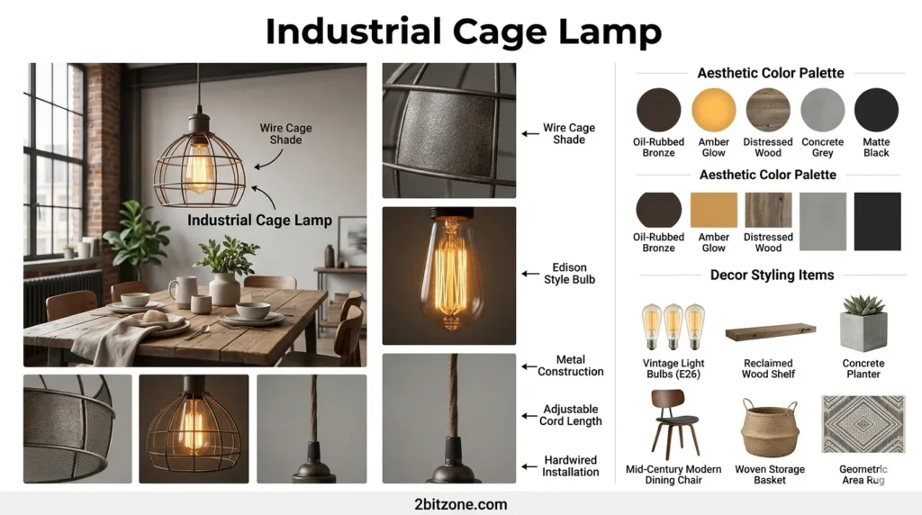 Industrial Cage Lamp