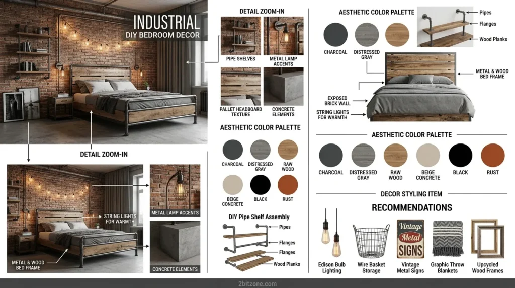 Industrial Diy Bedroom Decor