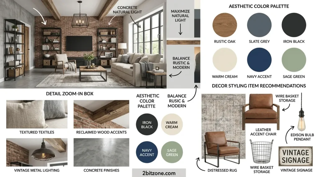 Industrial Farmhouse Living Room