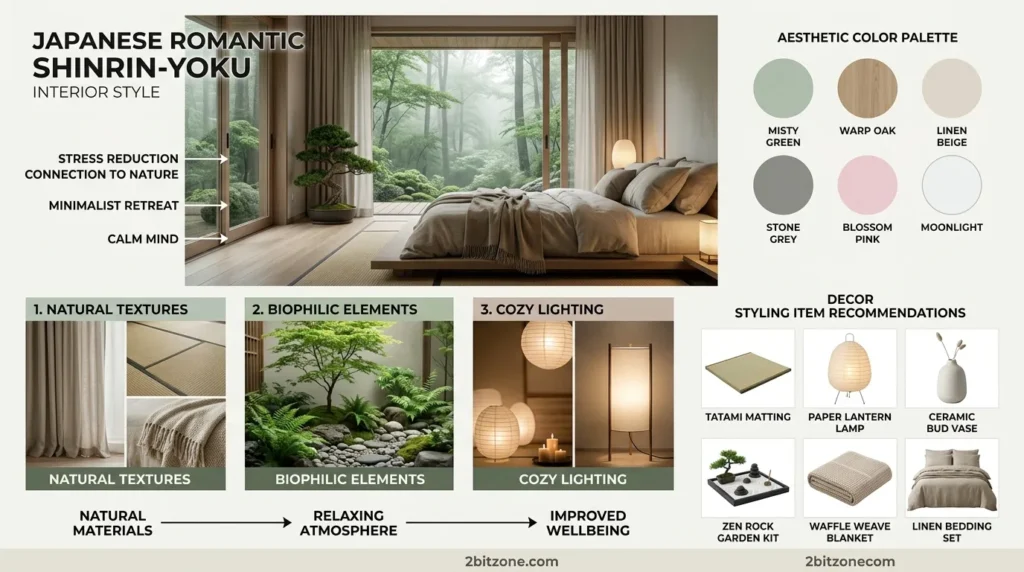 Japanese Romantic Shinrin Yoku 1 romantic master bedroom decor