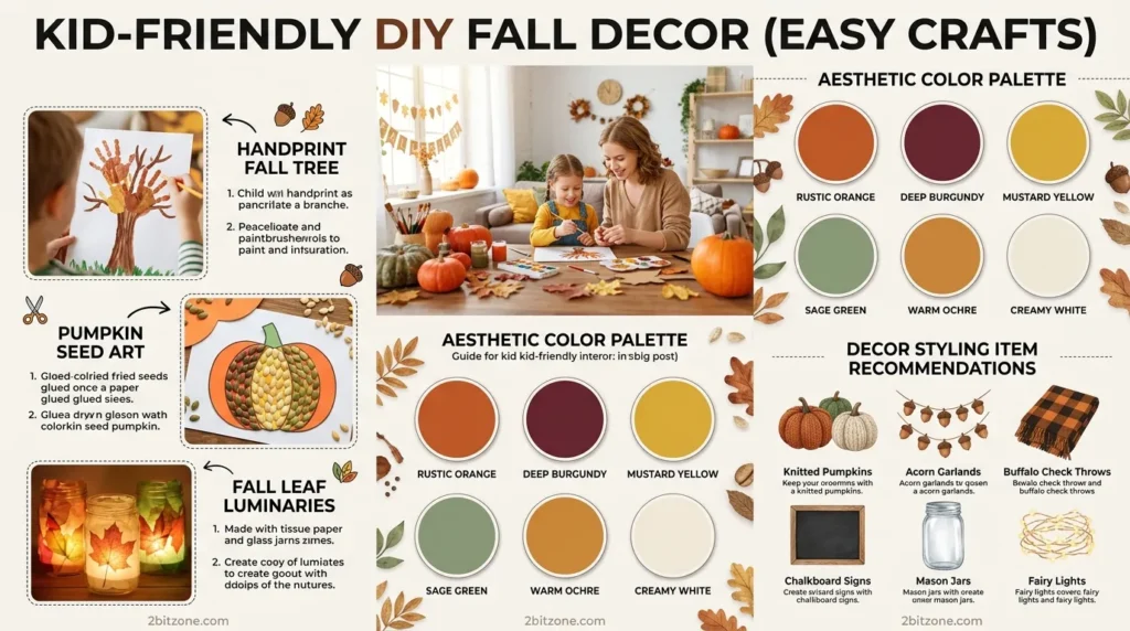 Kid Friendly Diy Fall Decor Easy Crafts