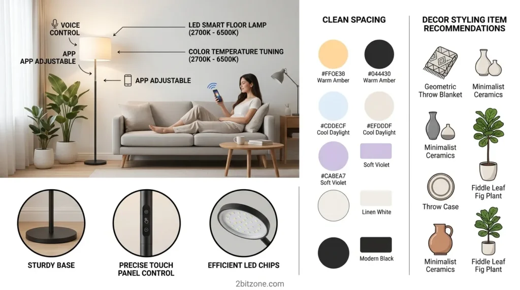 Led Smart Floor Lamp