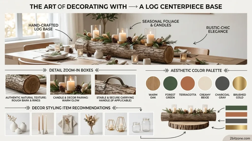 Log Centerpiece Base