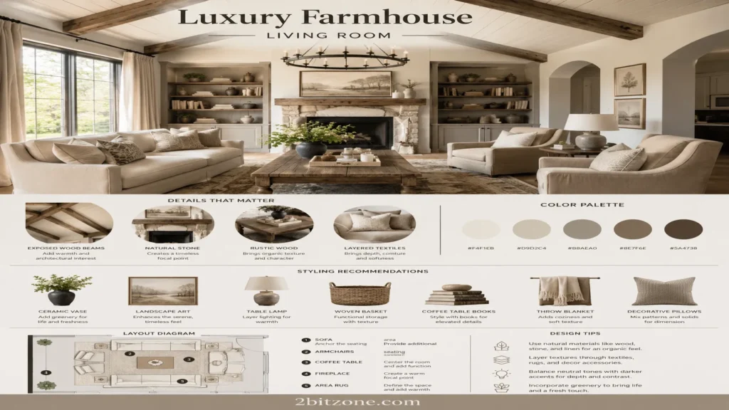 Luxury Farmhouse Living Room