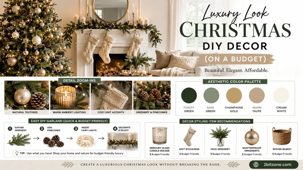 Luxury Look Christmas Diy Decor On A Budget
