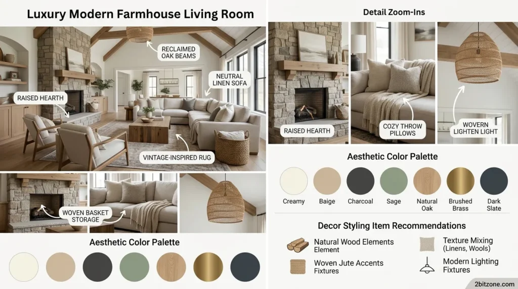 Luxury Modern Farmhouse Living Room