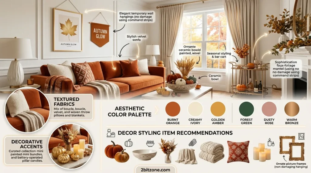 Luxury Rental Friendly Diy Fall Decor No Damage