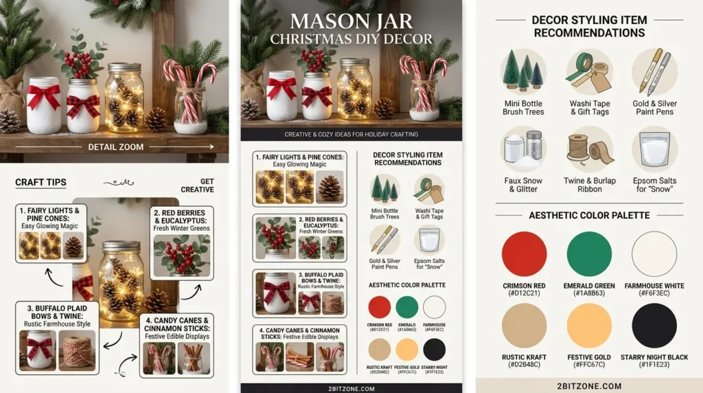 Mason Jar Christmas Diy Decor