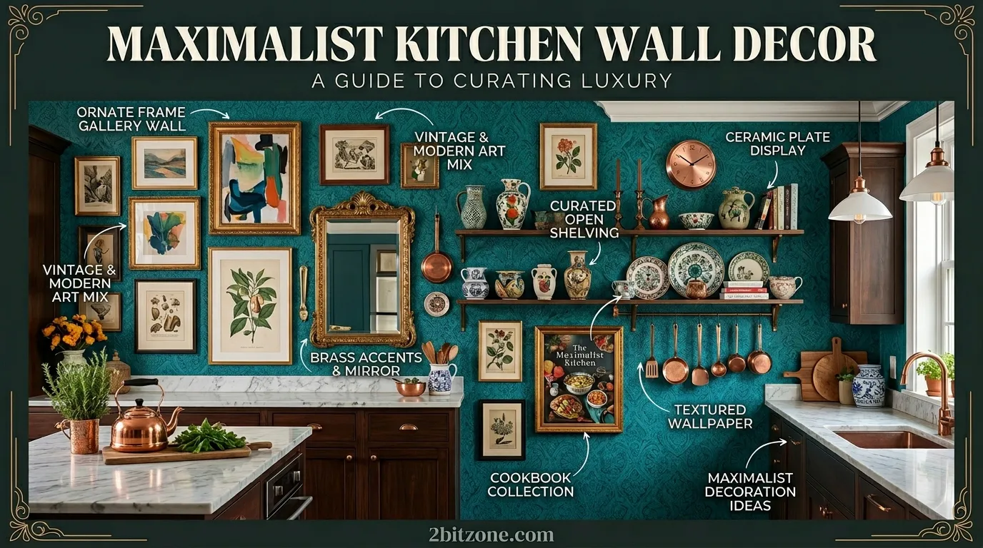 Maximalist Kitchen Wall Decor