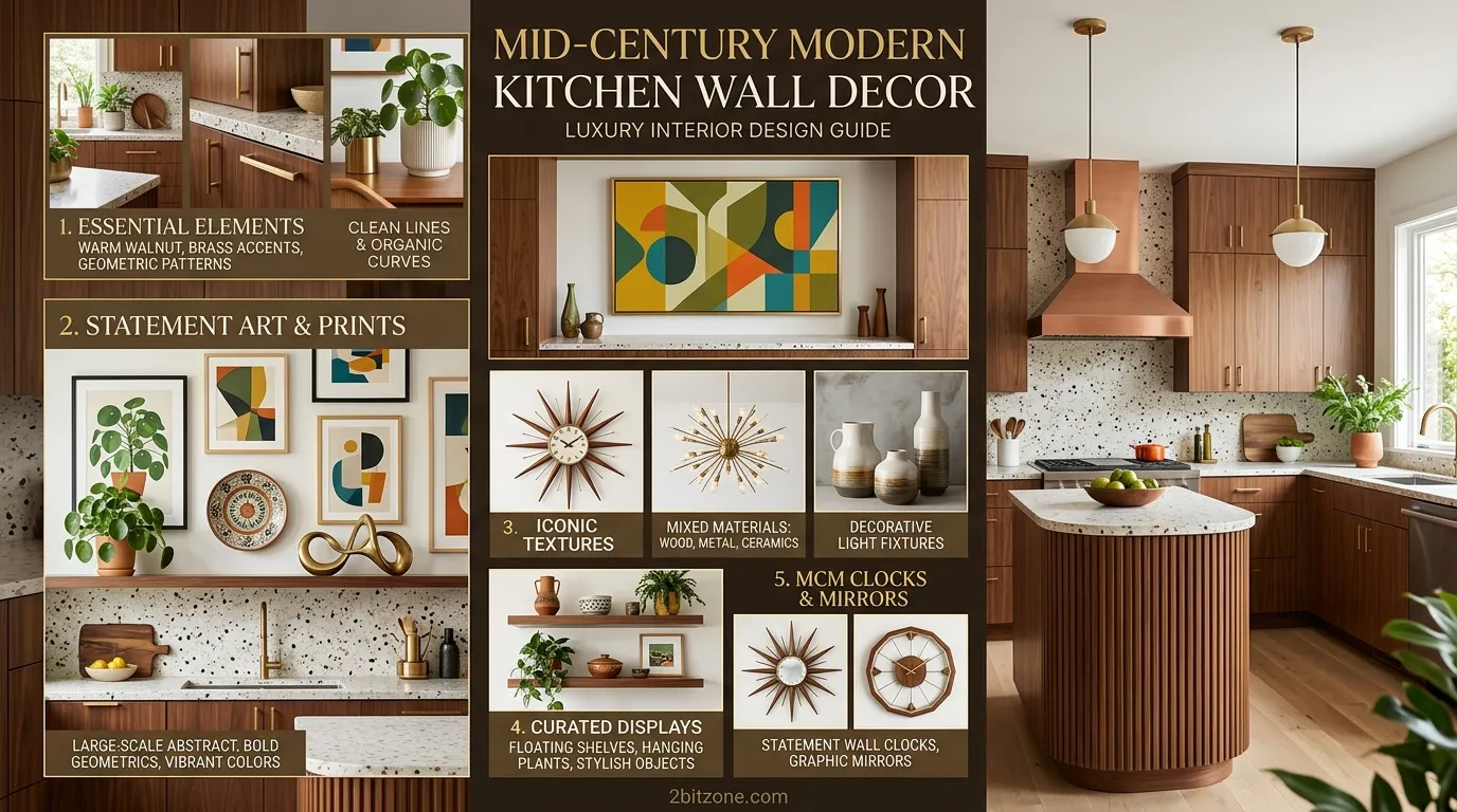 Mid Century Modern Kitchen Wall Decor