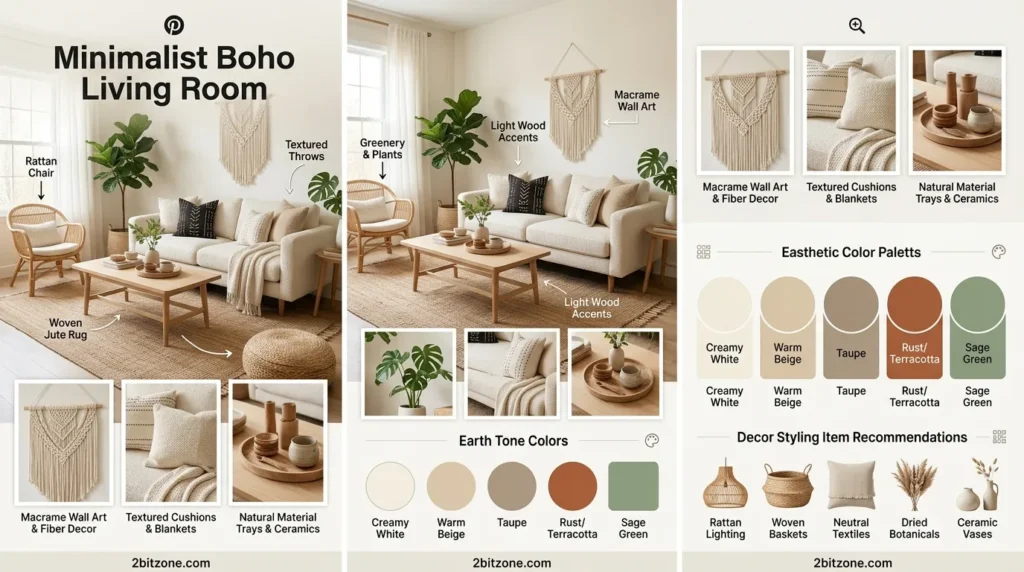 Minimalist Boho Living Room