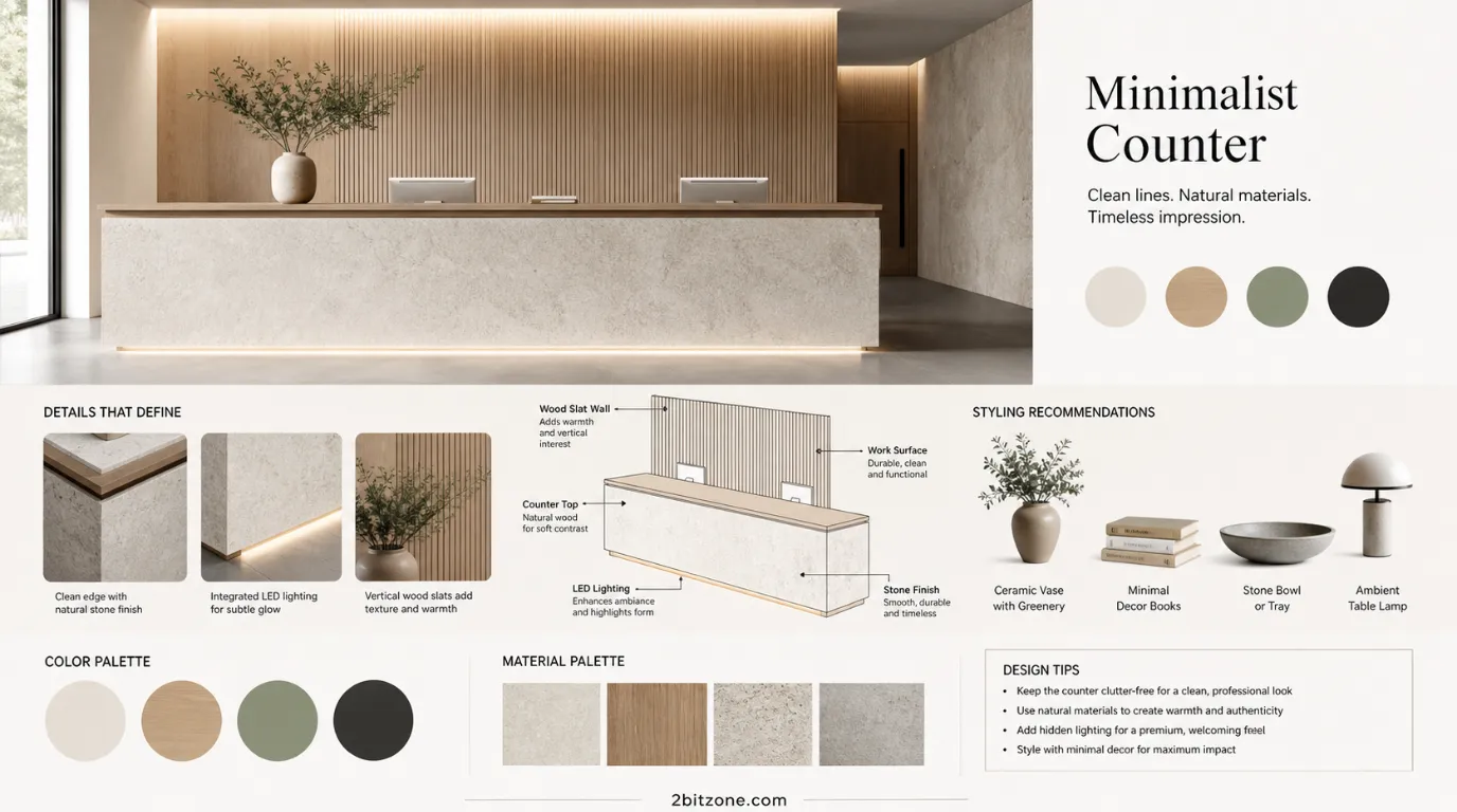 Minimalist Counter Kitchen Counter Decor