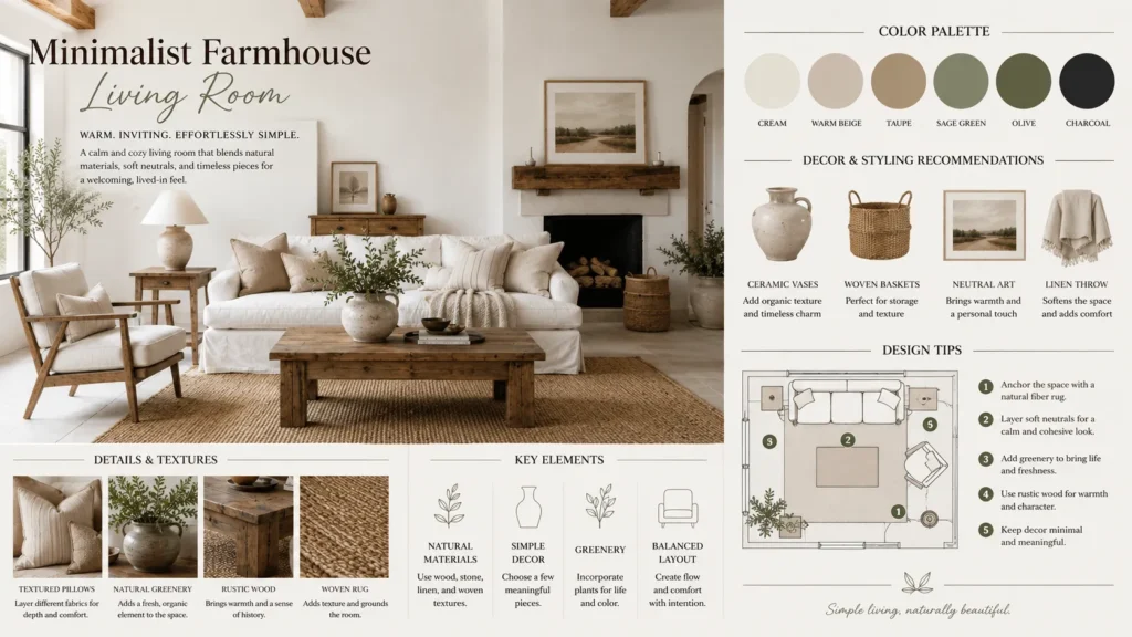 Minimalist Farmhouse Living Room