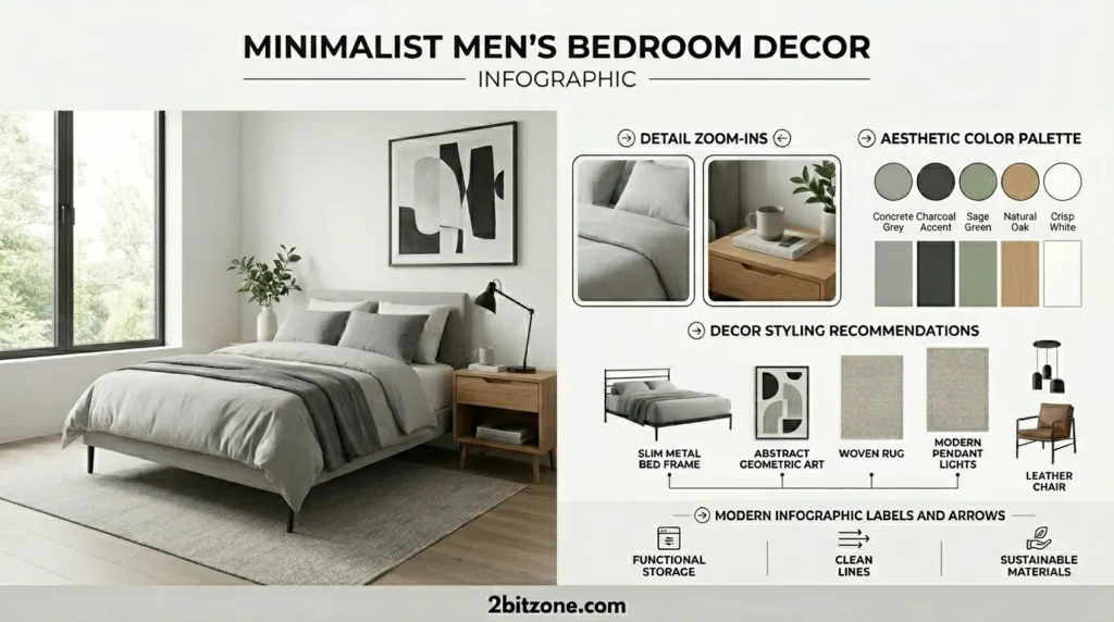 Minimalist Mens Bedroom Decor