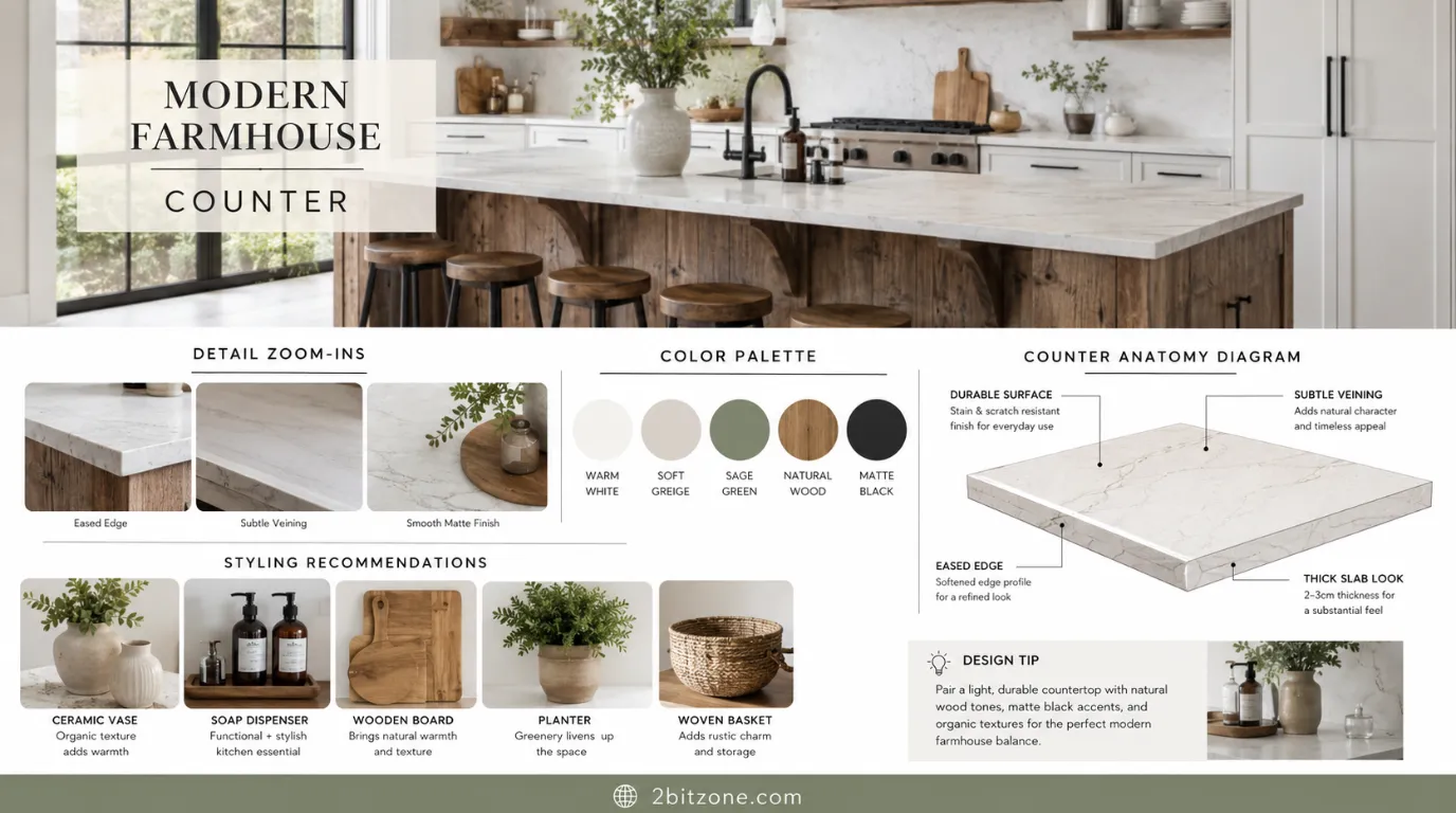 Modern Farmhouse Counter Kitchen Counter Decor