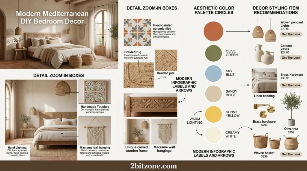 Modern Mediterranean Diy Bedroom Decor