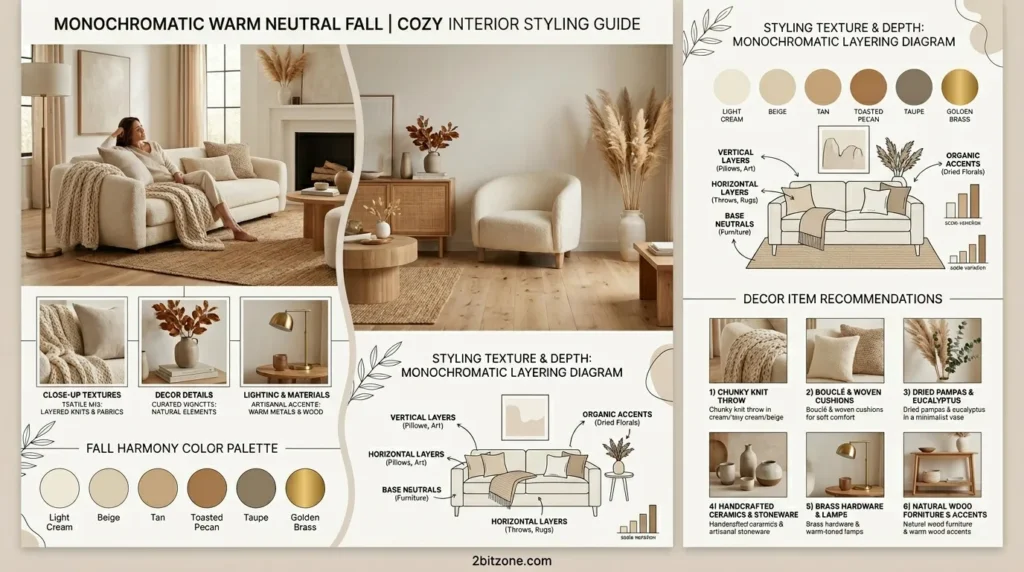 Monochromatic Warm Neutral Fall