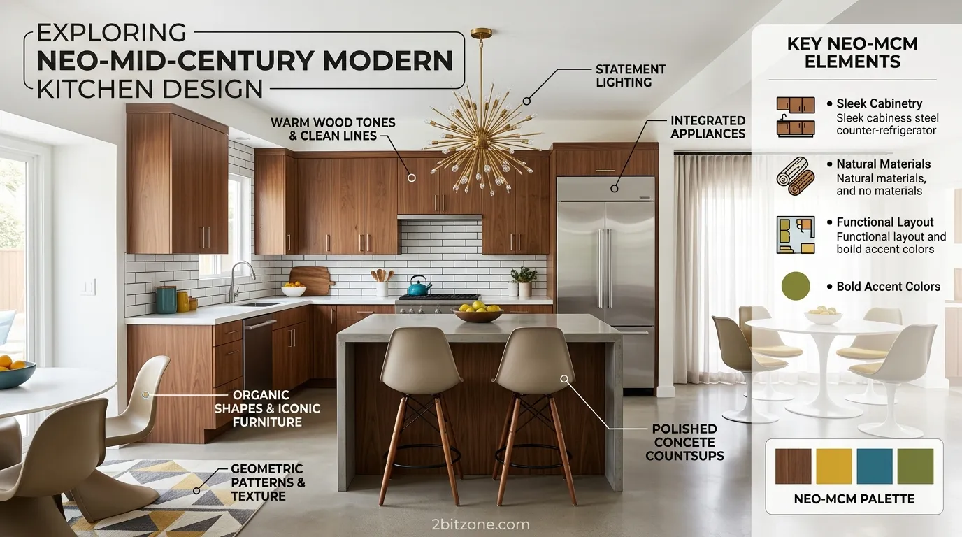 Neo Mid Century Modern Kitchen Decor