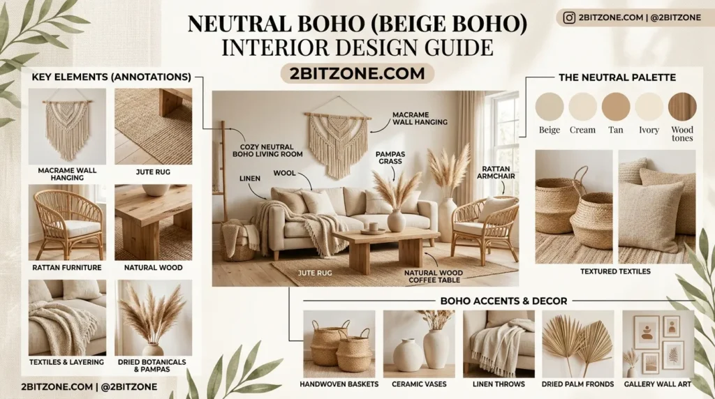 Neutral Boho Beige Boho