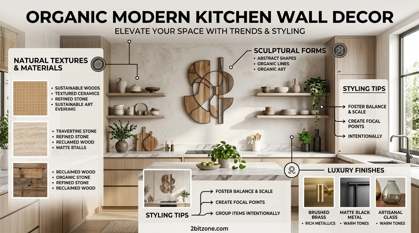Organic Modern Kitchen Wall Decor