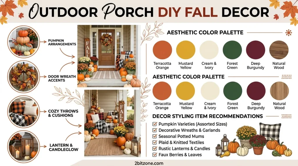 Outdoor Porch Diy Fall Decor