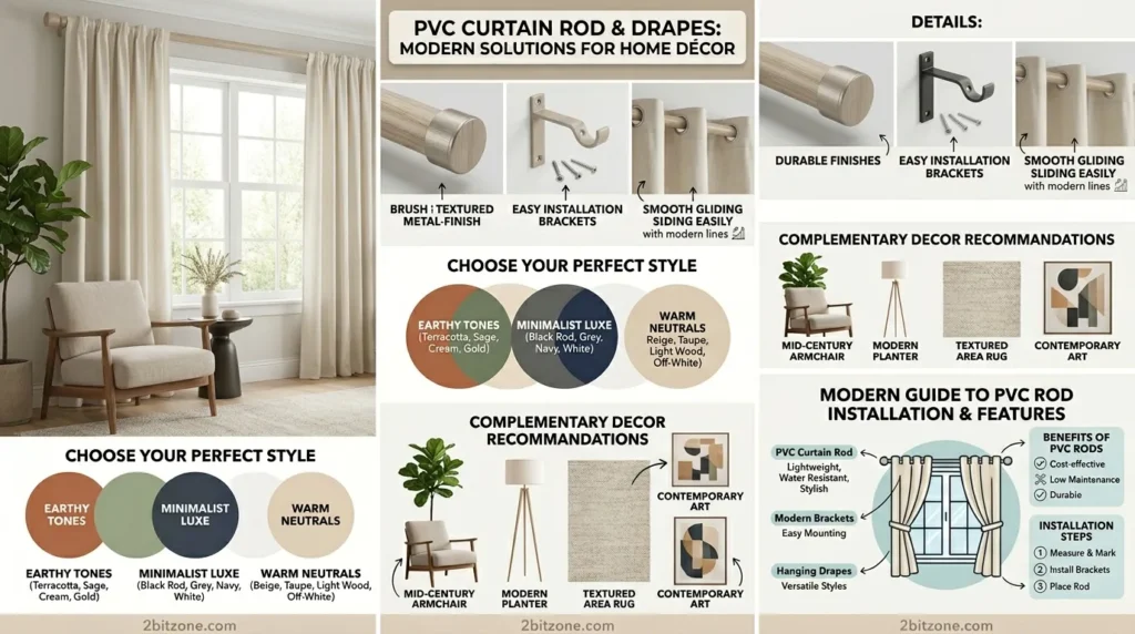 Pvc Curtain Rod Drapes