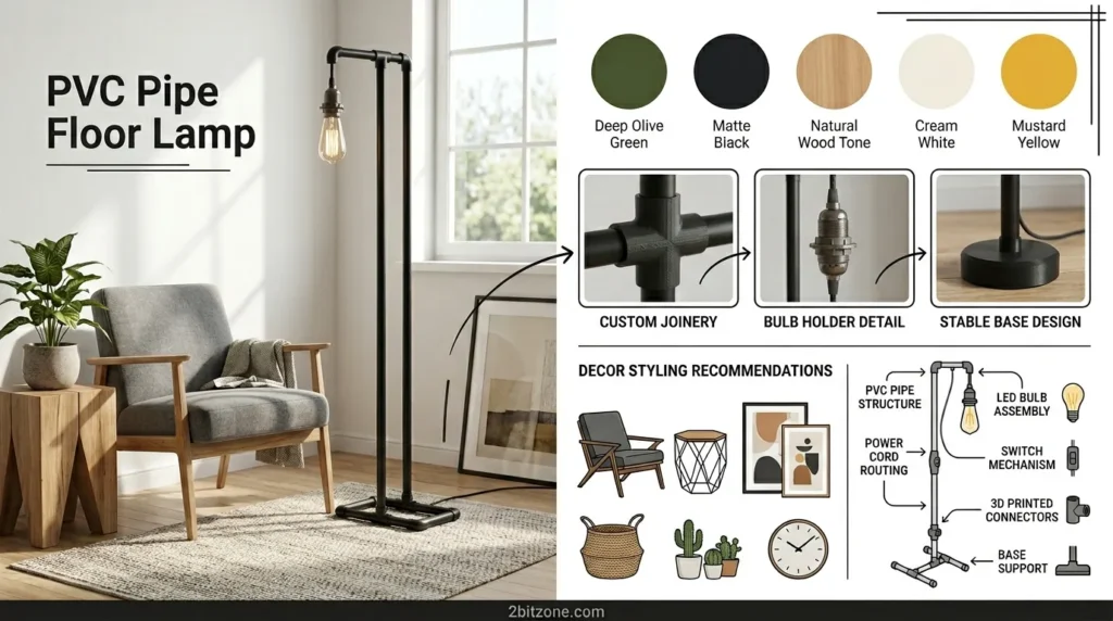 Pvc Pipe Floor Lamp