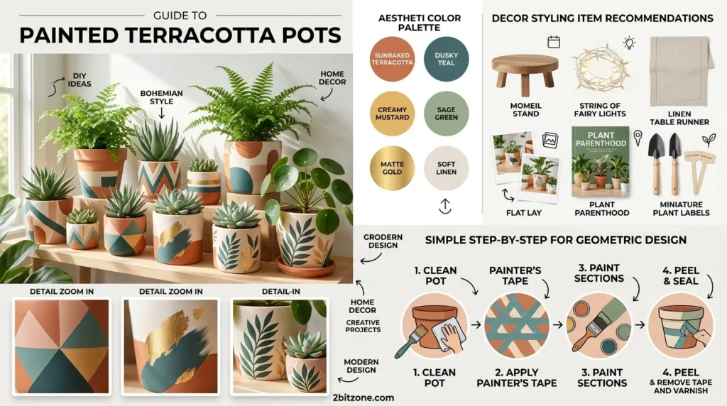 Painted Terracotta Pots