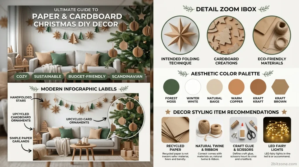 Paper Cardboard Christmas Diy Decor