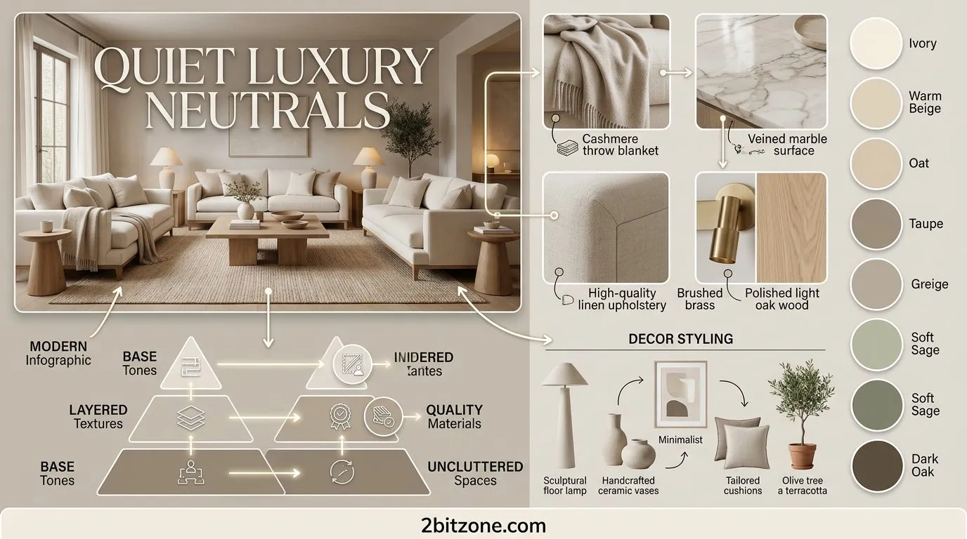 Quiet Luxury Neutrals Rug Sizes For Living Room
