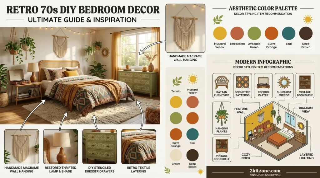 Retro 70s Diy Bedroom Decor