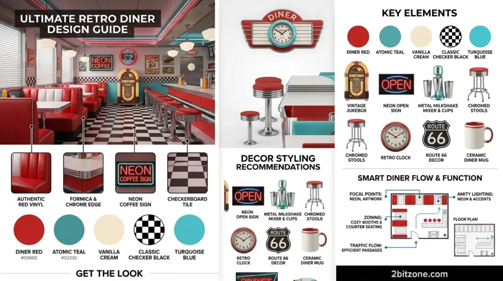 Retro Diner kitchen table decor