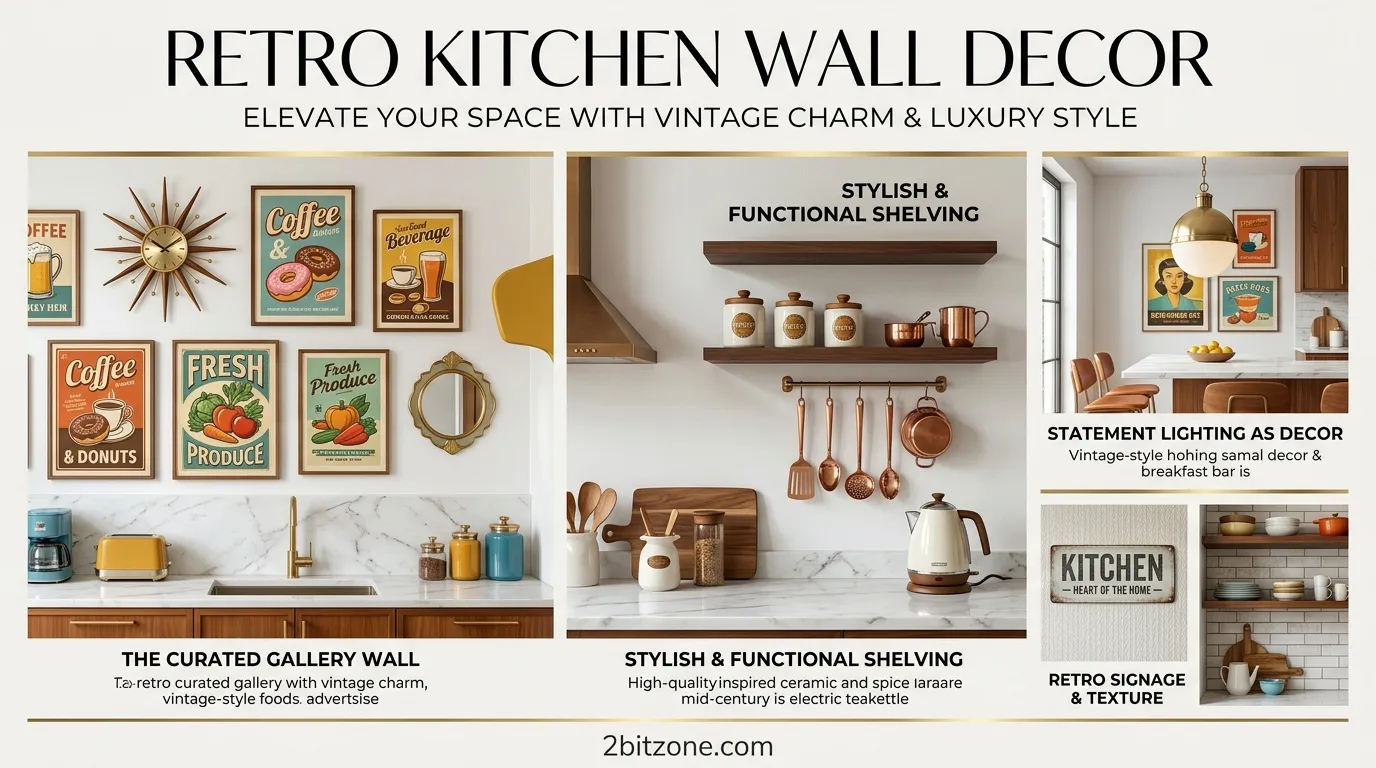 Retro Diner Kitchen Wall Decor
