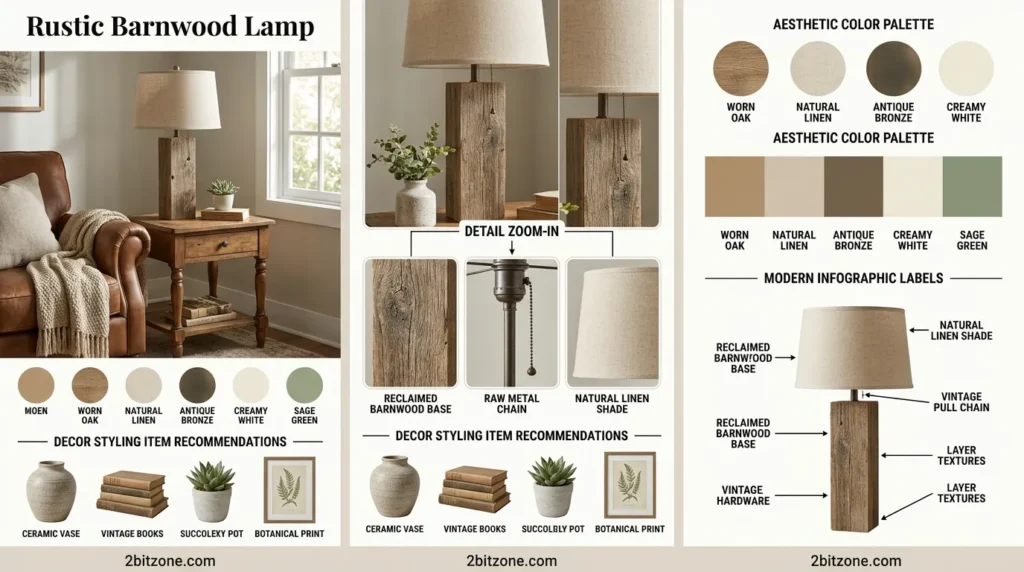 Rustic Barnwood Lamp