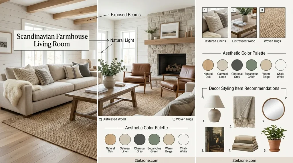 Scandinavian Farmhouse Living Room