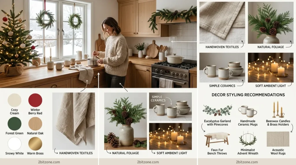 Scandinavian Hygge Kitchen Christmas Decor