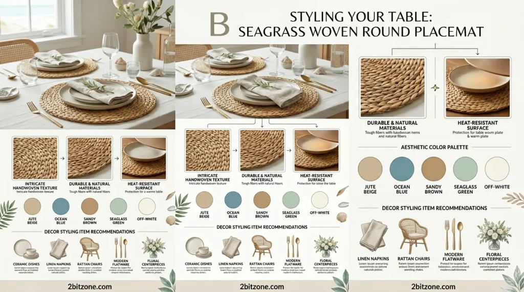 Seagrass Woven Round Placemat