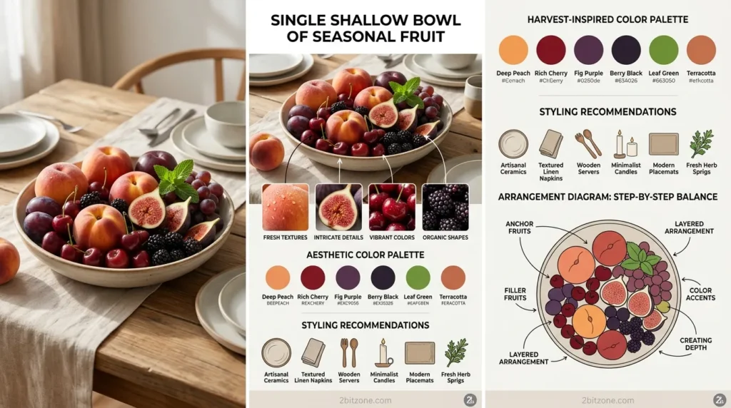 Single Shallow Bowl Of Seasonal Fruit
