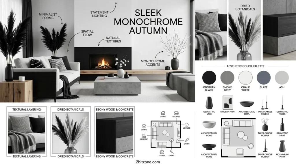 Sleek Monochrome Autumn