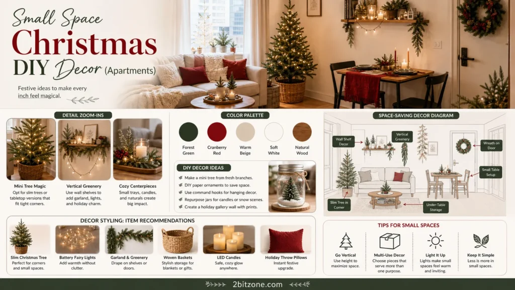 Small Space Christmas Diy Decor Apartments