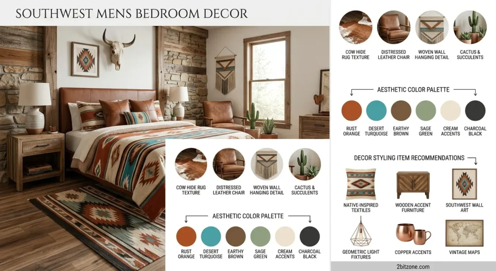 Southwest Mens Bedroom Decor