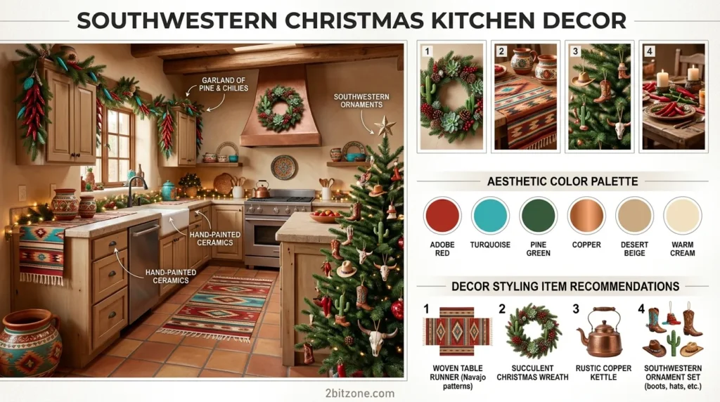 Southwestern Christmas Kitchen Decor