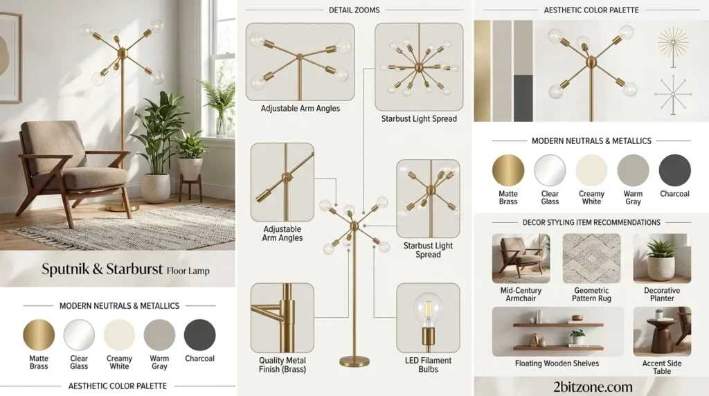 Sputnik Starburst Floor Lamp
