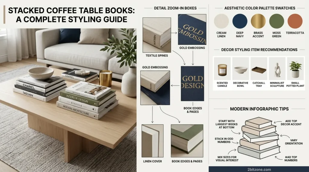 Stacked Coffee Table Books