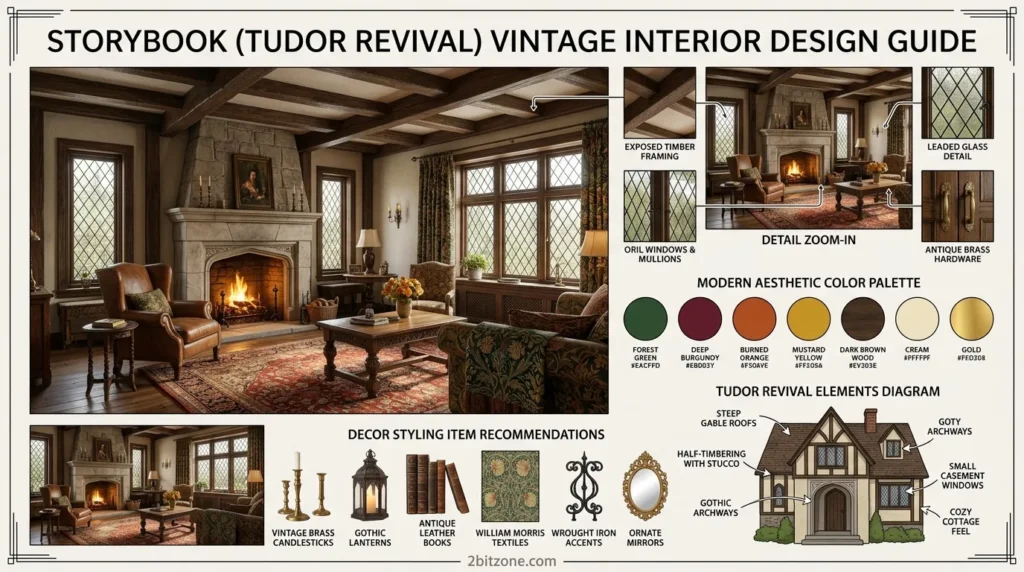 Storybook Tudor Revival Vintage