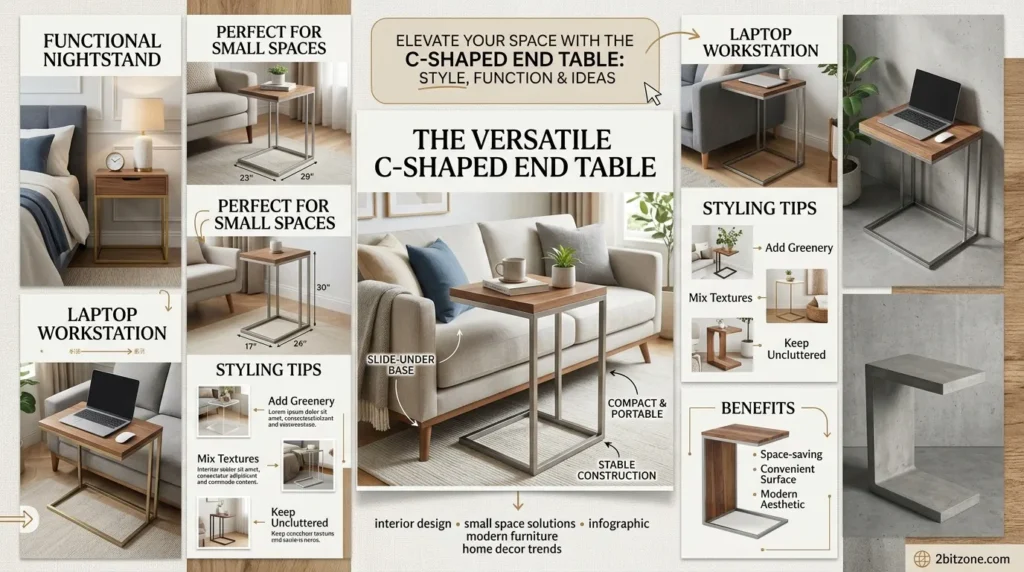 The C Shaped End Table